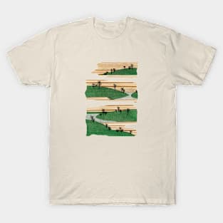 Japanese Woodblock Illustration of Trees T-Shirt